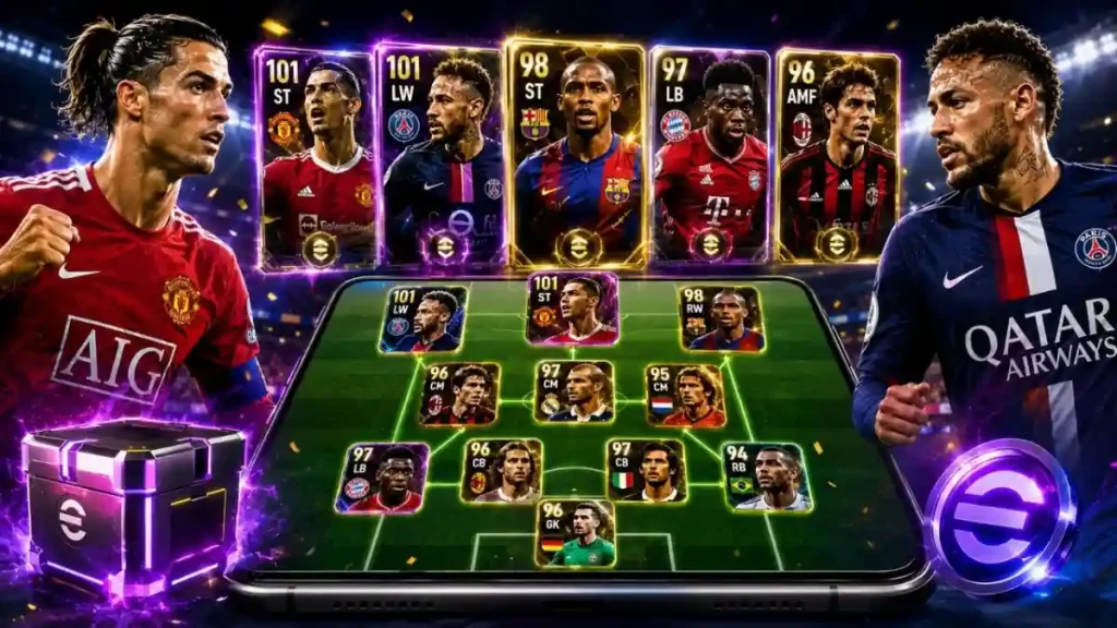 PES 2021 Mobile Chinese Update Ronaldo Ponytail Neymar Iconic Moment Cards v5.3.0